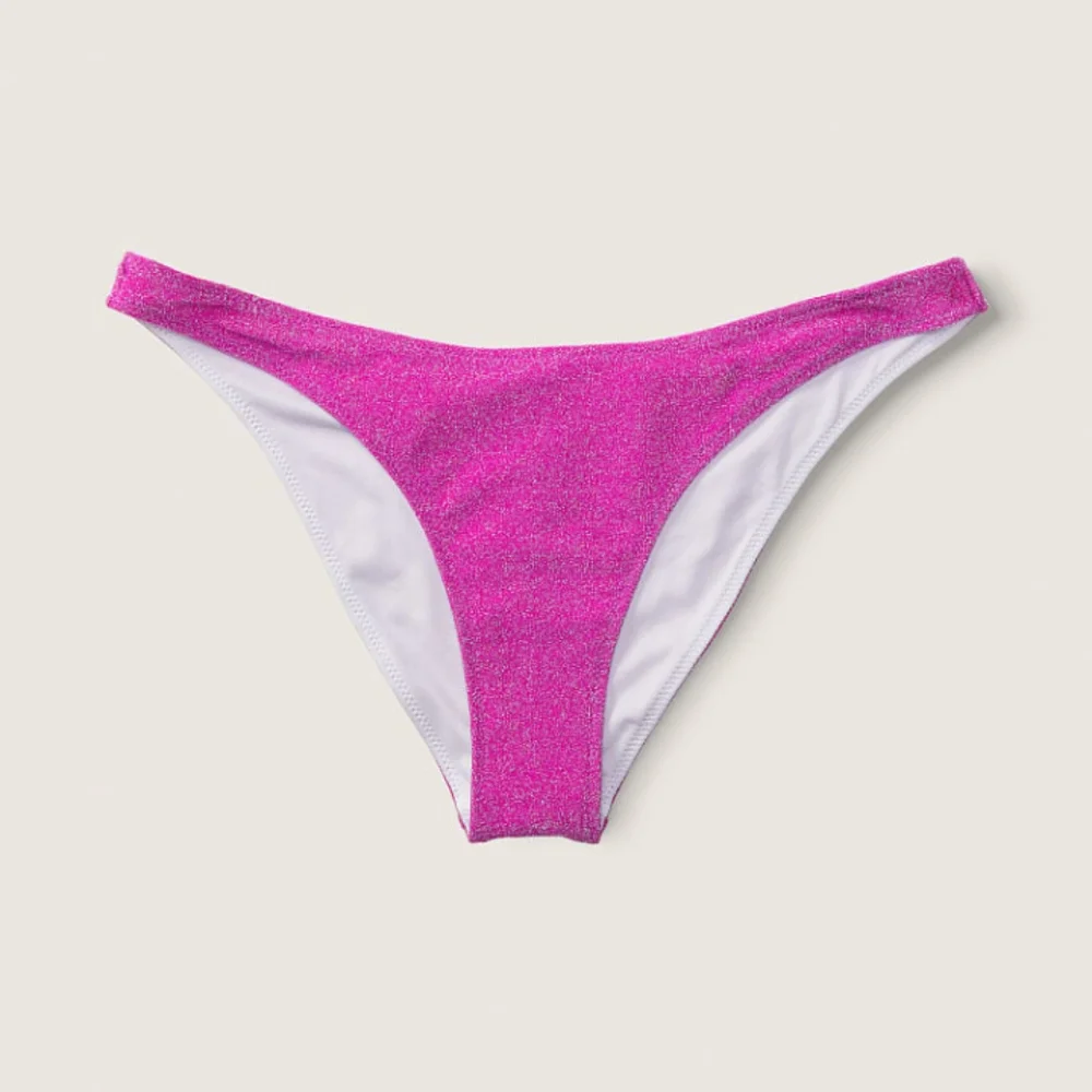 PINK Victoria's Secret Sparkle One-Piece Swim in Bright Pink